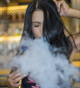 Woman-enjoy-hookah